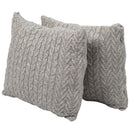 Luxury Soft Plush Wool Throw Pillow Covers for Couch Decorative Mongolian W H6M2