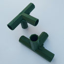4x Plastic Greenhouse Joints PVC Building Fittings Frame Connectors 4L