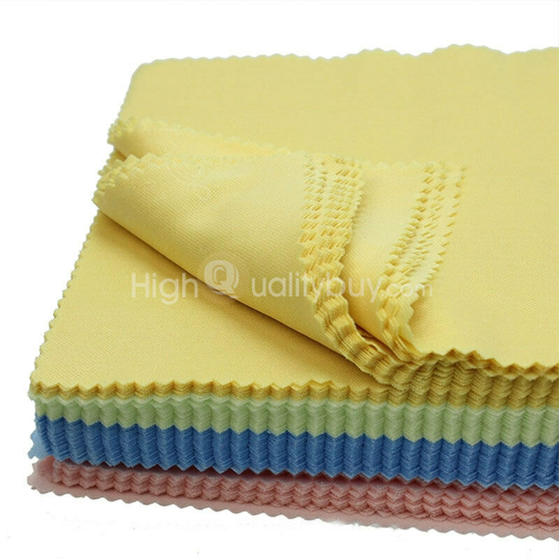 100X Microfiber Phone Screen Camera Lens Glasses Square Cleaner Cleaning Clothes