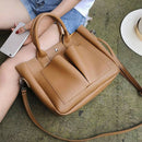Retro Simple Ladies Messenger Bag Ladies Casual Large Capacity Handbag Blac