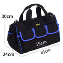 1X(Yileqi 17 Inch Multifunction Repair Electrician Tool Bag Single Shoulder