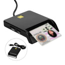 Smart Card Reader Multifunctional For CAC External Bank ID Adapter ABS USB 2.0