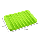 2Pcs/set Silicone Soap Dish Bathroom Storage Holder Plate Drainer Newest Useful