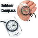 Multifunctional Equipment Outdoor Camping Mini Compass Scale Ruler Portable I5X7