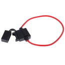 5pcs 16AWG Car Inline Blade Fuse Holder Waterproof Cap Circuit Protection