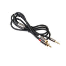 1M 3.5mm Male Jack to 2 RCA Male AUX Stereo Analog Audio Y Adapter Cable Cord H7