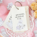 45pcs Adorable rabbits DIY Diary Stickers Paper Labels Gift Packaging De ME
