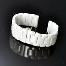Luxury Ceramic Watch Wristband Strap Belt For 22mm Smart Bracelet White