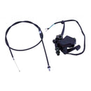 Pack of 1 Aluminum Throttle Cable Comp with Dual Brake Lever for 90cc ATV