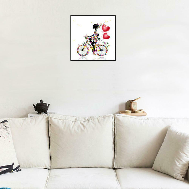 5D DIY Diamond Painting Riding Love Girl Cross Stitch Embroidery Mosaic Kit