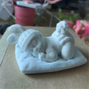 Tool Baby Sleeping Silicone Mold Fondant Baking Soap Shape Mould Cake I4JQ