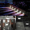 4pcs Stainless Steel 6LED Solar Stair Light Outdoor Garden Path Street Lamp A