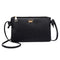 Women PU Leather Crown Shoulder Bags Zipper Casual Crossbody Bags/Black