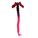 Helmet Braids Gradient Ramp Ponytail Motorcycle Helmet PC Fiber Hair 24"