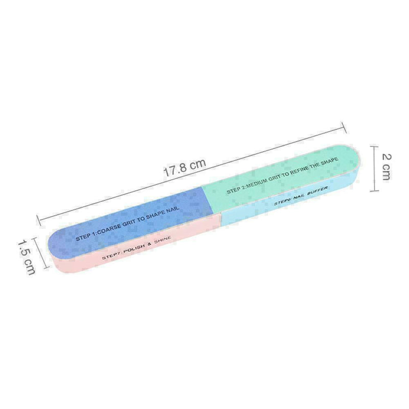 Professional Polishing Manicure File Nail Tool Colorful Tool Printing Nail S3Z1