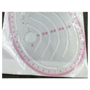 Styling Design Ruler French Curve Hip Curve Cut-Out Slot Straight Ruler K2C2