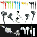 Retractable In-Ear Headphone Earphone Earbud Headset For iPod  MP3 MP4
