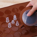 Macaron Set Pastry Baking Sheet Decorating Cake Cookie Non Stick Kit