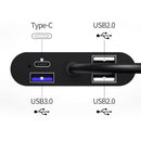 USB Type-C Hub USB 3.0 VGA Adapter Cable PD Charge Splitter for Macbook Pro