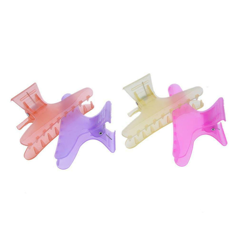 12pcs/Set Salon Hairdressing Butterfly Clips 4 Colors Hairpin Styling Tool A