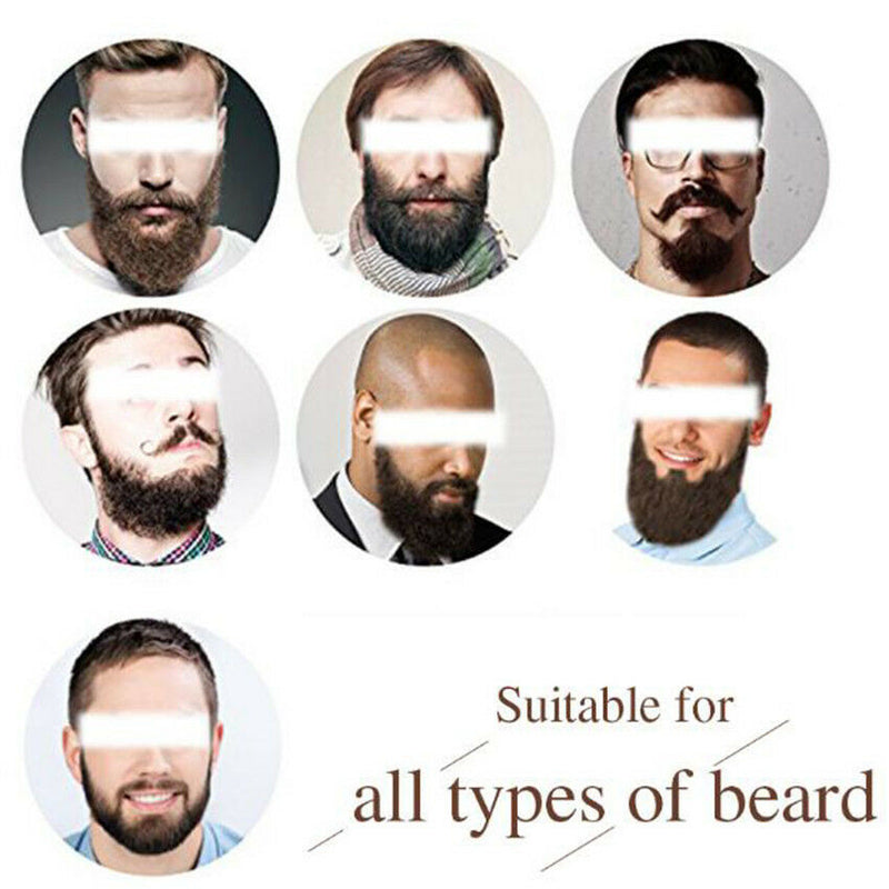 Beard Oil Comb Brush Beard Care Kit Mustache Grooming Travel Bag Set for Men