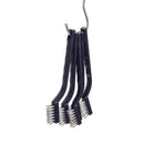 20 Pieces Mini Handle Stainless Steel Wire Bristles Brush Set for Cleaning  J7D2