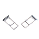 2PCS Dual Sim Card Holder Tray Frame For  Galaxy S8 S8P Black+Blue