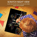 DIY Firework Twin Towers Doodle Scratch Painting Educational Drawing Toys A
