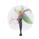 New Paper Hand Fan Plastic Handles Folding Wedding Party Favor DecorationZFCA