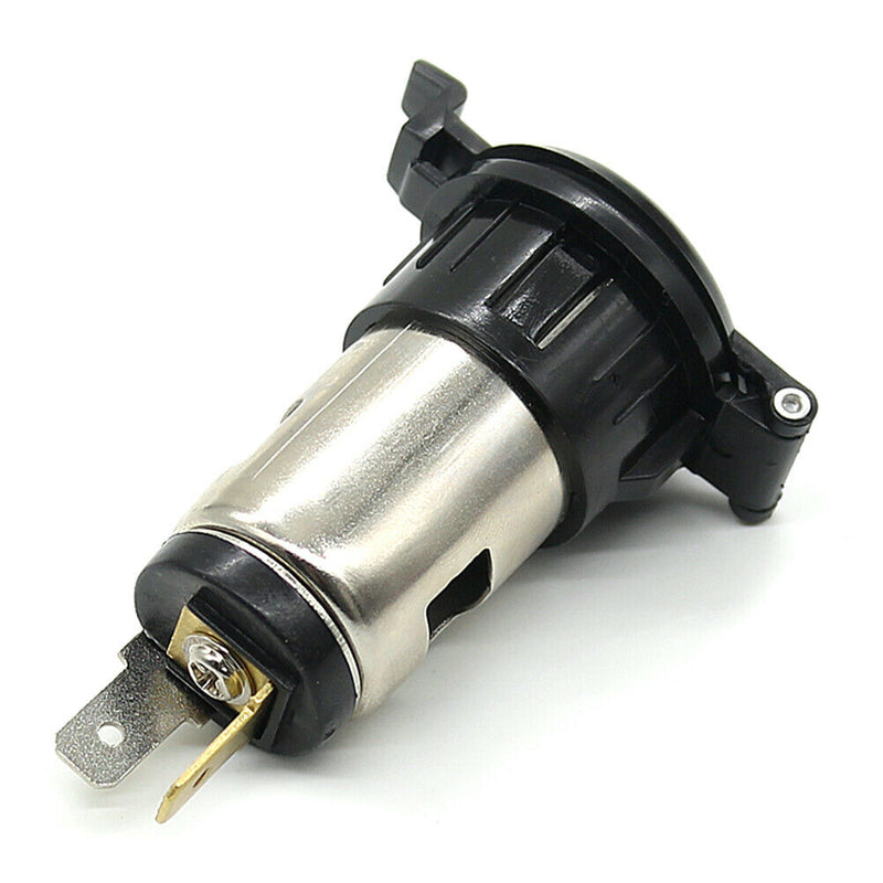 Metal Cigarette Lighter Socket 12V Power Outlet for Car Boat Motorcycle ATV