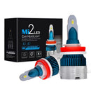 2Pcs Mi2 Series 6000K H8/ H9/ H11 Auto M2 Car Headlight Bulbs Csp Car Bulbs