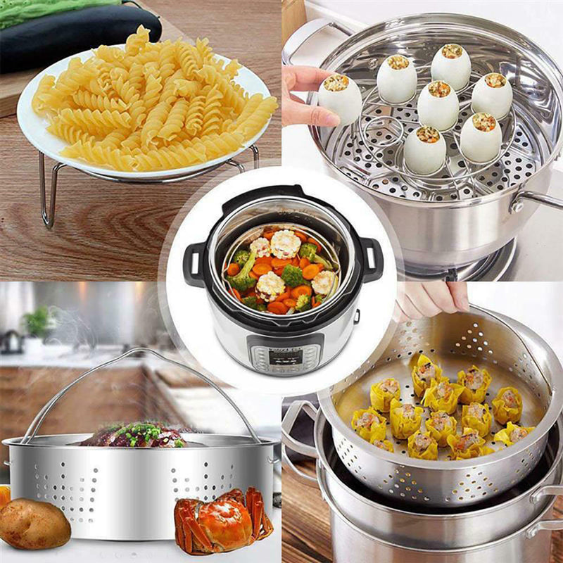1 Set Home Multifunctional Rice Cooker Stainless Steel Food Steamer Newest Use