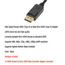 DisplayPort DP Male to HDMI Female Adapter Display Port Converter Cable P CTP