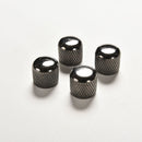 4x Black Metal Dome Volume Tone Control Knobs for Electric Push-on Guitar Bas.AU