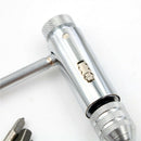 M3-M8T-HandleRatchet Tap Wrench Machinist Tool With 5Pcs Screw Thread Plug 3C