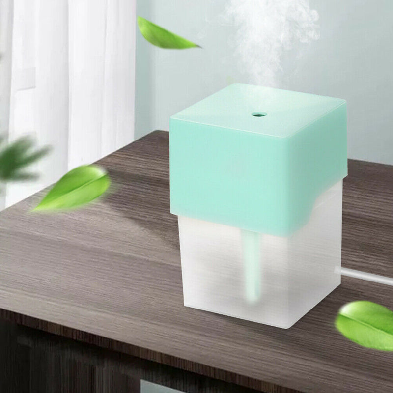 220ml Air Humidifier Essential Oil Diffuser USB Mist Maker (Light Green) A