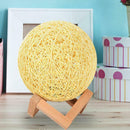 Rattan Ball LED Desk Lamp Bedside Night Light USB Charging Home Decoration