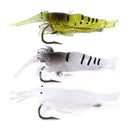 5pcs/lot Shrimp Fishing Lures Artificial Soft Insect Bait Silicone Bait3C