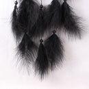 Black Feater Handmade Dream Catcher Car Wall hanging Crafts Gift