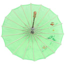 Paper umbrella, 56cm diameter, foldable, floral pattern, Japanese style, gr