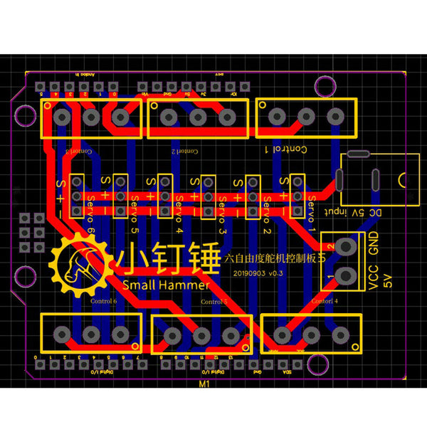 6 DOF Robot Arm Potentiometer Servo Knob Control Board Expansion Board