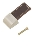 Modern Home Leather Kitchen Cabinet Cupboard Door Drawer Pull Handle -Brown