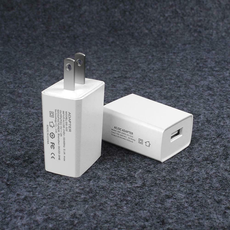 GS-522 Portable Cellphone Travel 5V 2A USB Wall Charger Universal US Plug
