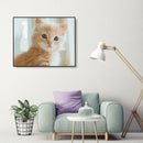 Painting By Numbers Kit DIY Silly Cat Hand Painted Canvas Oil Art Picture A