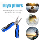 Portable Folding Fishing Pliers Scissors Line Cutter Fishing Hook Removal