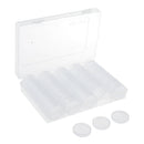 100x Clear Plastic Memorial Coin Capsules W/