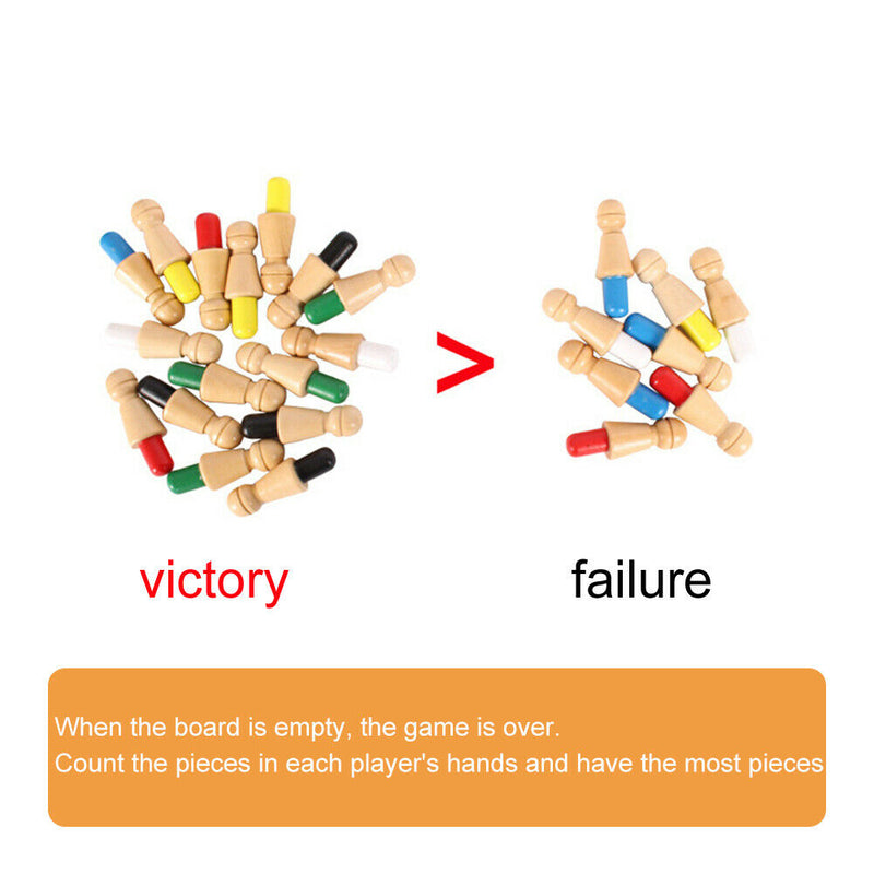 Wooden Memory Match Stick Chess Game Puzzle Toys Kids Early Learning Toys