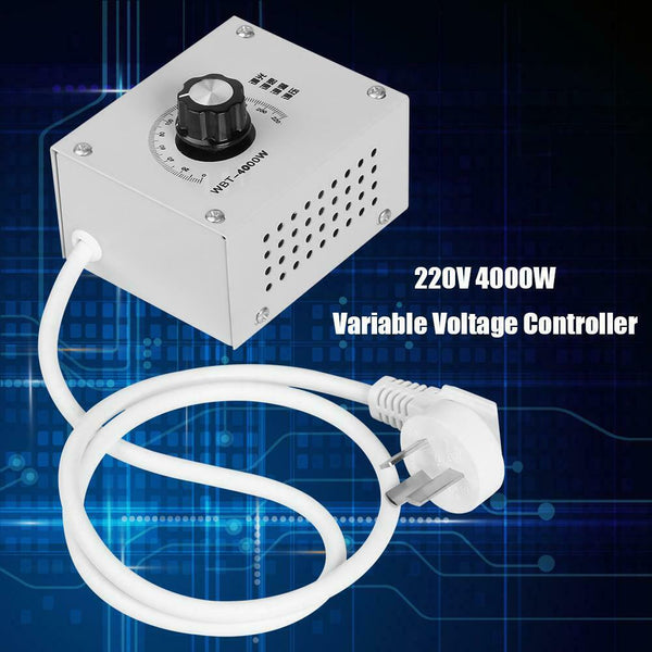 220V 4000W Variable Voltage Controller Fan Speed Motor Temperature Dimmer #JT1