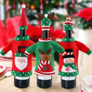3pcs Ugly Christmas Sweater Wine Bottle Cover, Handmade Wine Bottle Sweater
