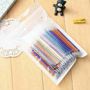 100 Colors/Set Environmentally Friendly Neutral Ink Ballpoint Gel Pen Refill GA